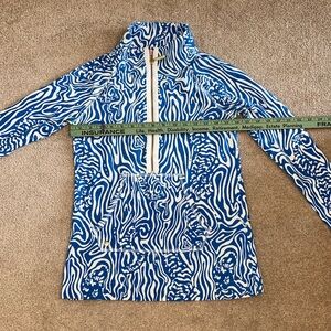 Lilly Pulitzer zip top seahorse blue XXS